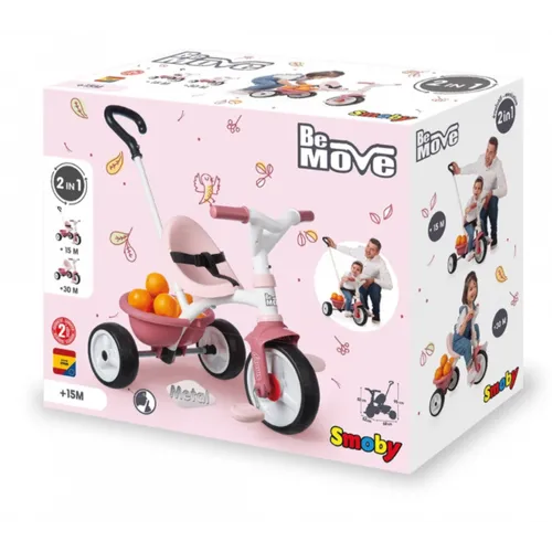 TRICICLO BE MOVE ROSA RUOTE SILENZIOSE...