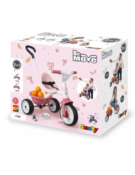 TRICICLO BE MOVE ROSA RUOTE SILENZIOSE (7600740332)