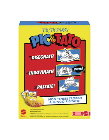 Games Pictionary Pic-Tato, Gioco Della Patata Bollente, Parla E Riproduce Musica, Gioco Per Famiglie, Bambini E Adulti