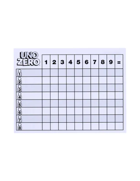 Games UNO Zero Carta da gioco Sostituzione