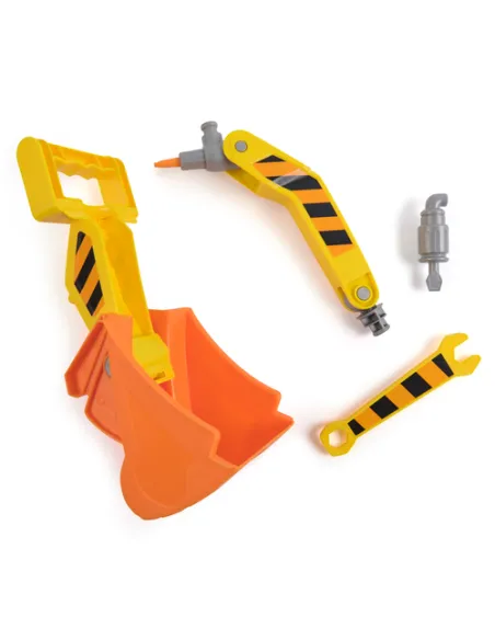 Rubble & Crew , Bulldozer di Rubble, con Attrezzi Rimovibili, Veicolo Giocattolo con Personaggio, Giocattoli di PAW Patrol per B