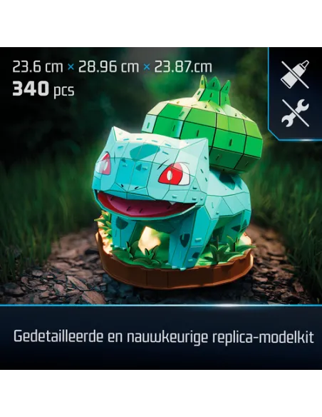 4D Build , Pokémon Bulbasaur, Kit di Modellismo 3D, Puzzle per Adulti, 195 pezzi, dai 12 Anni in su