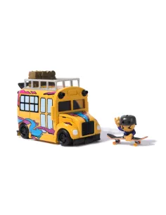 Tech Deck Sk8 Crew, autobus e contenitore trasformabile...