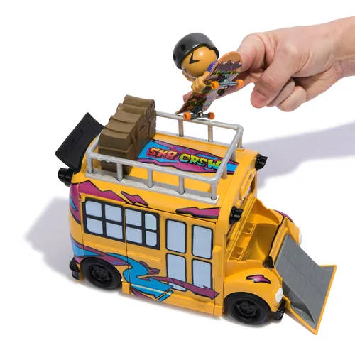 Tech Deck Sk8 Crew, autobus e contenitore...