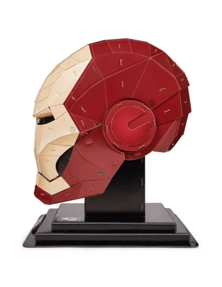 4D Build Kit di Modellismo 4D Marvel Iron Man - Puzzle 3D da 96 Pezzi Con Supporto, Elmo Decorativo da Tavolo per Adulti e Ragaz