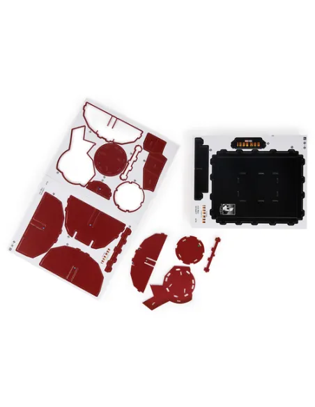 4D Build Kit di Modellismo 4D Marvel Iron Man - Puzzle 3D da 96 Pezzi Con Supporto, Elmo Decorativo da Tavolo per Adulti e Ragaz