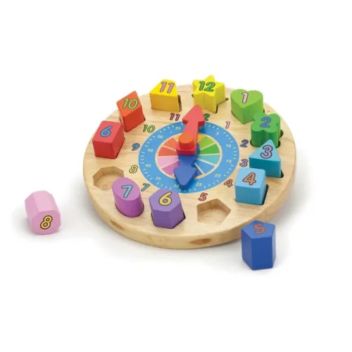 OROLOGIO PUZZLE CON INCASTRI IN LEGNO (VGA59235)