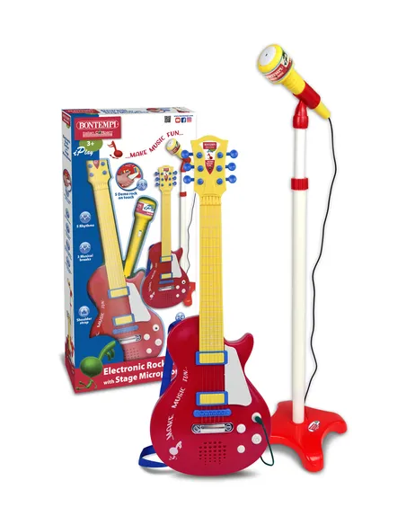 Bontempi Rock Guitar with stand microphone
