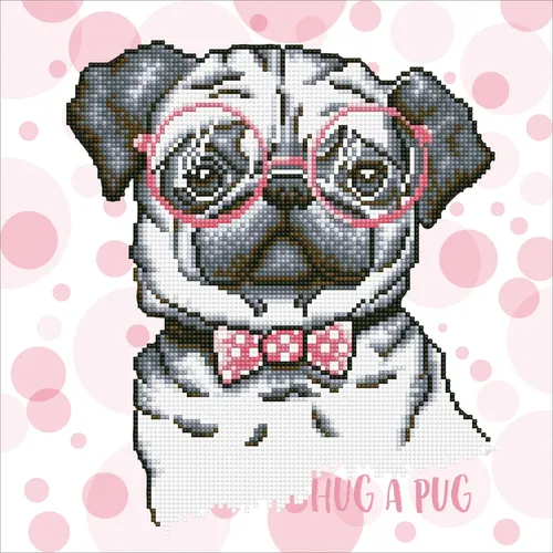 Diamond Dotz Hug A Pug
