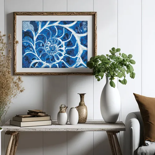 Diamond Dotz Blue Nautilus