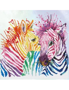 Diamond Dotz Rainbow Zebras