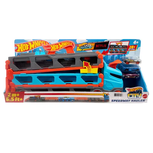 Hot Wheels City HW Camion 2in1 Trasport+Pista