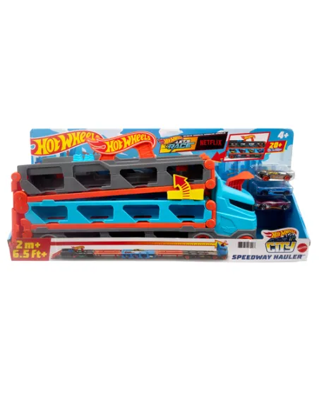 Hot Wheels City HW Camion 2in1 Trasport+Pista