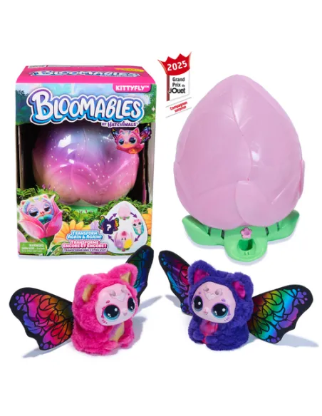 Hatchimals BLOOMABLES, Peluche Interattivo, Fiore che Sboccia e si Trasforma, Trasformazione Ripetibile, Oltre 100 Suoni e Reazi