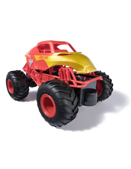 Monster Jam , Veicolo Monster Truck Marvel Iron Man RC, in Scala 1:24, Giocattoli per Bambini e Bambine, 3+ Anni