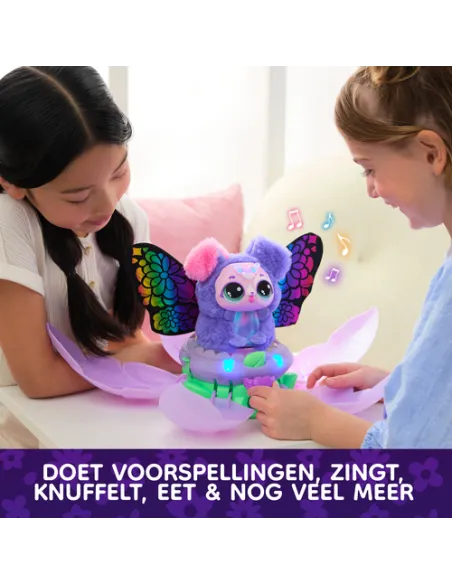 Hatchimals BLOOMABLES, Peluche Interattivo, Fiore che Sboccia e si Trasforma, Trasformazione Ripetibile, Oltre 100 Suoni e Reazi