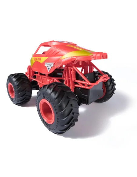 Monster Jam , Veicolo Monster Truck Marvel Iron Man RC, in Scala 1:24, Giocattoli per Bambini e Bambine, 3+ Anni