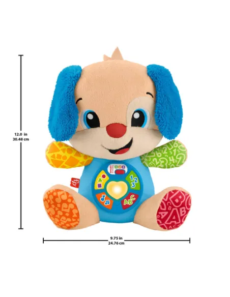 Fisher-Price Laugh & Learn Ridi E Impara Peluche Musicale Cagnolino Smart Stages, Giocattolo Musicale Per L'Apprendimento Per Ne