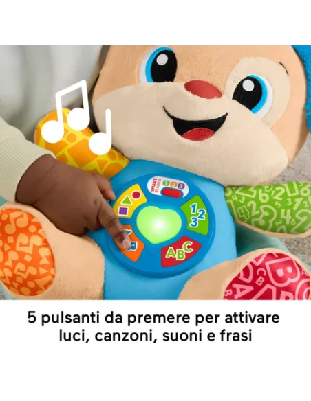 Fisher-Price Laugh & Learn Ridi E Impara Peluche Musicale Cagnolino Smart Stages, Giocattolo Musicale Per L'Apprendimento Per Ne