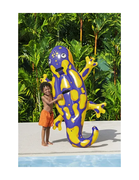 Bestway 41502 galleggiante da piscina e da spiaggia Viola, Giallo Monocromatico Cloruro di polivinile (PVC) Gonfiabile cavalcabi