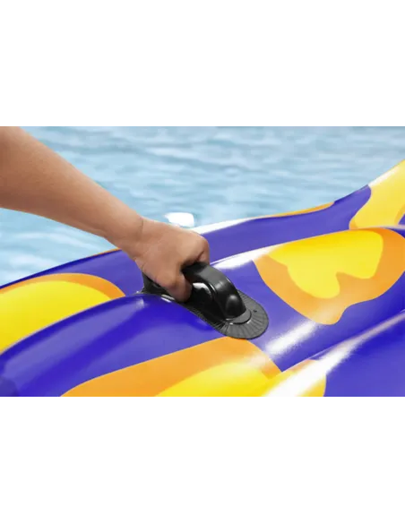 Bestway 41502 galleggiante da piscina e da spiaggia Viola, Giallo Monocromatico Cloruro di polivinile (PVC) Gonfiabile cavalcabi