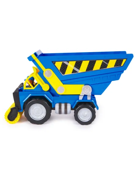 Rubble & Crew , Veicolo da cantiere Deluxe di Wheeler, camion ribaltabile con luci, suoni e personaggio, giocattoli per bambini 