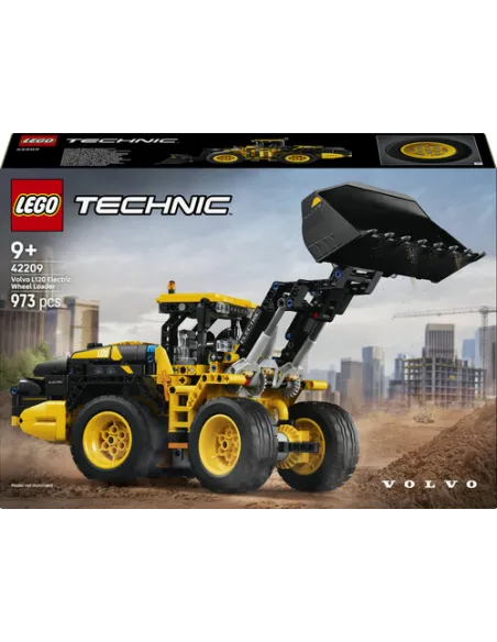 LEGO Technic 42209 Pala Gommata Volvo L120 Electric, Ruspa Giocattolo da Cantiere con Funzioni Mobili, Idea Regalo 9+ Anni