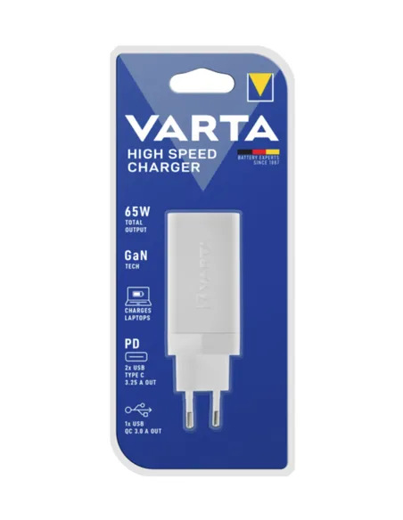 Varta 57956 101 401 Caricabatterie per dispositivi mobili Universale Bianco AC Ricarica rapida Interno