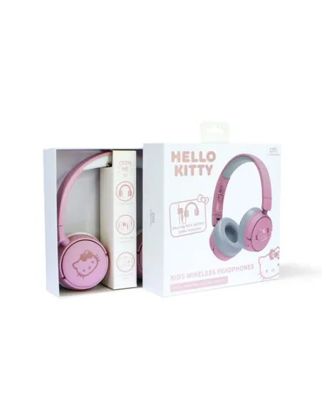 OTL Technologies Hello Kitty Cuffie Con cavo e senza cavo A Padiglione MUSICA USB tipo-C Bluetooth Rosa, Blu