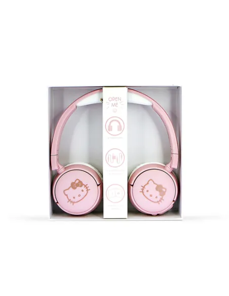 OTL Technologies Hello Kitty Cuffie Con cavo e senza cavo A Padiglione MUSICA USB tipo-C Bluetooth Rosa, Blu