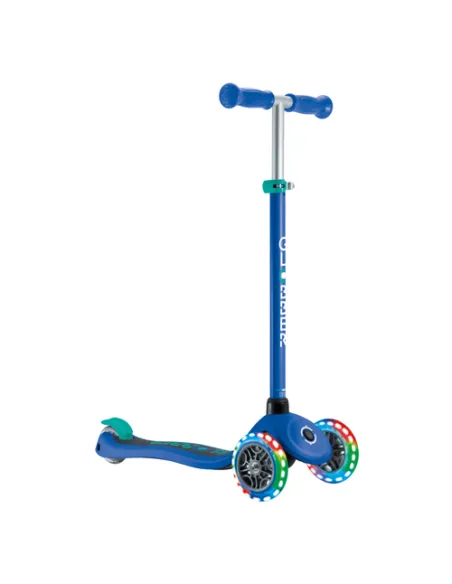 Globber Primo Lights Bambini Monopattino classico Blu, Blu marino