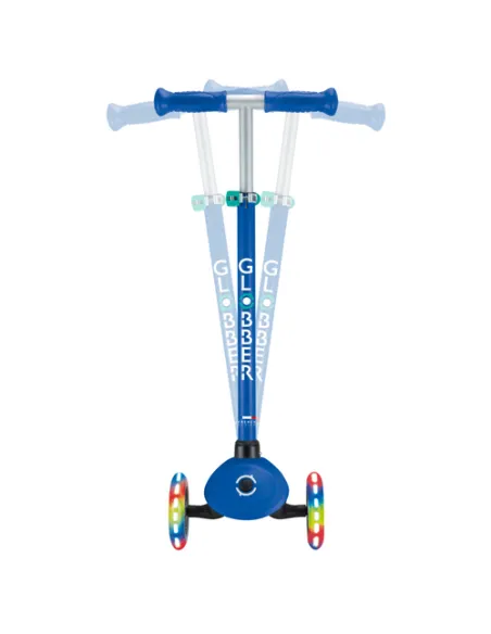 Globber Primo Lights Bambini Monopattino classico Blu, Blu marino