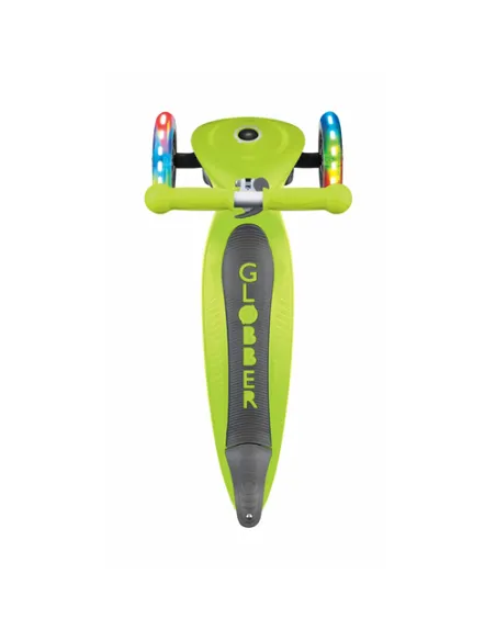 Globber Primo Foldable Lights Bambini Monopattino a tre ruote Lime