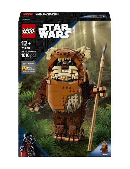 LEGO Star Wars 75430 Wicket l'Ewok Personaggio Giocattolo da Costruire, Kit da Esposizione, Regalo per Bambini e Bambine 12+