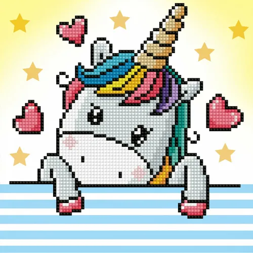 DIAMOND DOTZ UNICORNO BABY IN LOVE (DDZDTZ3.004)