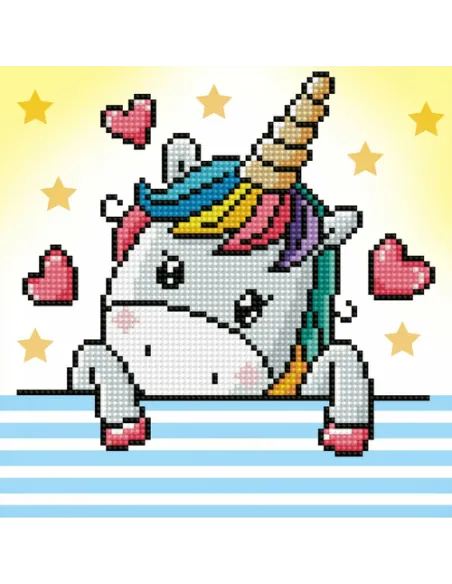 DIAMOND DOTZ UNICORNO BABY IN LOVE (DDZDTZ3.004)
