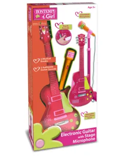 Bontempi Rock Guitar with stand microphone