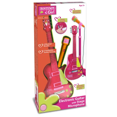 Bontempi Rock Guitar with stand microphone