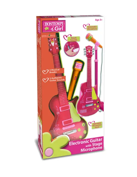Bontempi Rock Guitar with stand microphone