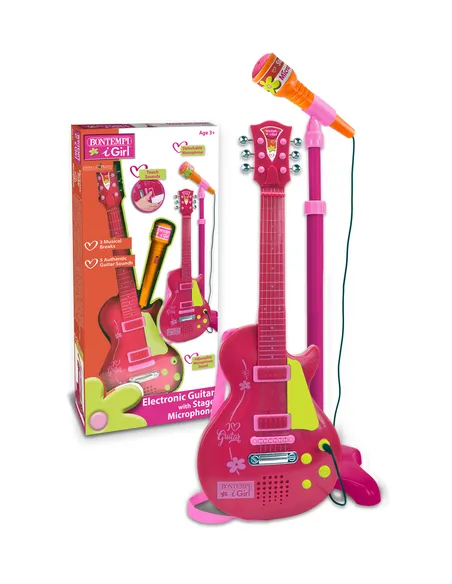 Bontempi Rock Guitar with stand microphone
