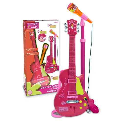 Bontempi Rock Guitar with stand microphone
