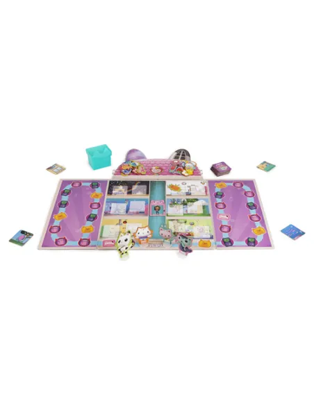 Games Gabby's Dollhouse, for-miao-dabile gioco da tavolo ispirato alla serie DreamWorks Netflix con 4 cerchietti da gattini, boa