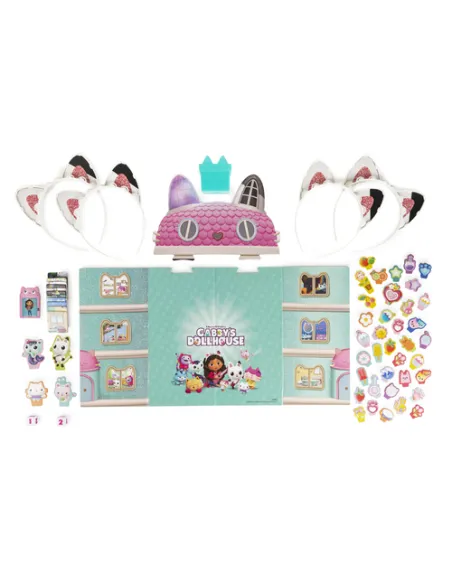 Games Gabby's Dollhouse, for-miao-dabile gioco da tavolo ispirato alla serie DreamWorks Netflix con 4 cerchietti da gattini, boa