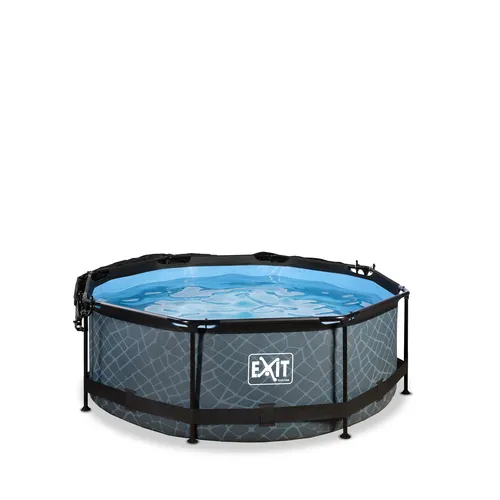 EXIT Piscina "Stone"  ø244x76cm con pompa...