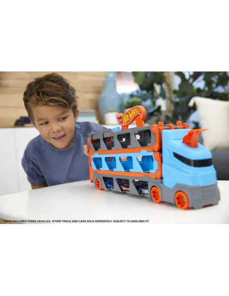 Hot Wheels City HW Camion 2in1 Trasport+Pista