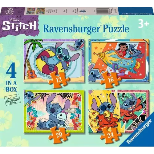 Ravensburger Stitch Puzzle 12 pz Cartoni