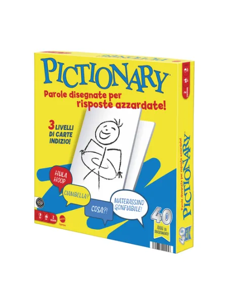 Games Pictionary , Gioco Da Tavolo Per Bambini, Adulti E Serate Giochi in Famiglia Con Lavagnette E Pennarelli Cancellabili