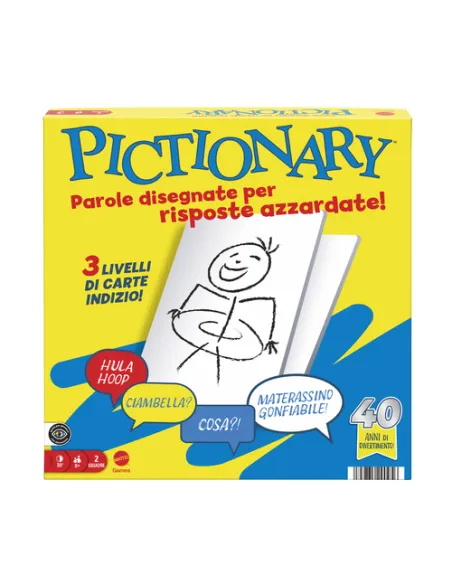 Games Pictionary , Gioco Da Tavolo Per Bambini, Adulti E Serate Giochi in Famiglia Con Lavagnette E Pennarelli Cancellabili