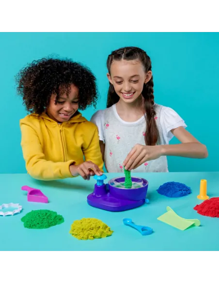 Kinetic Sand |Set Gioco Swirl N' Surprise |Sabbia colorata in 4 variazioni | Sabbia cinetica 907gr | Sabbia magica da modellare 