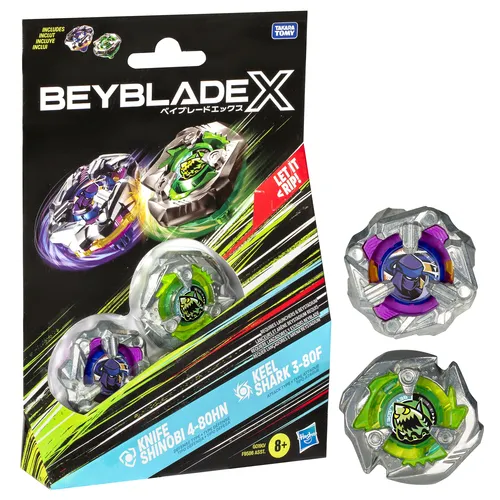Beyblade X, Dual Pack, assortimento di 2 trottole